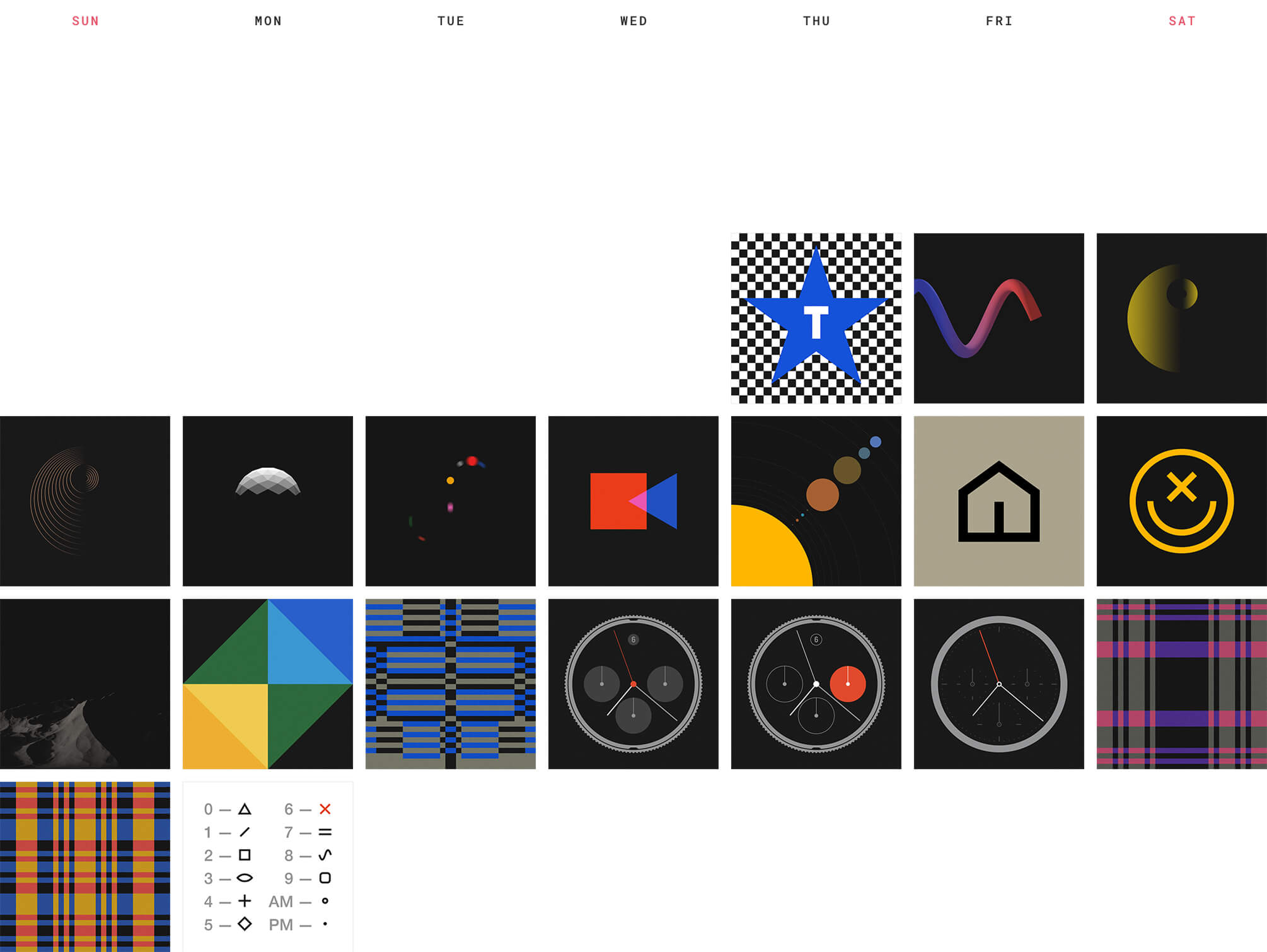 February 2016, days 01—19